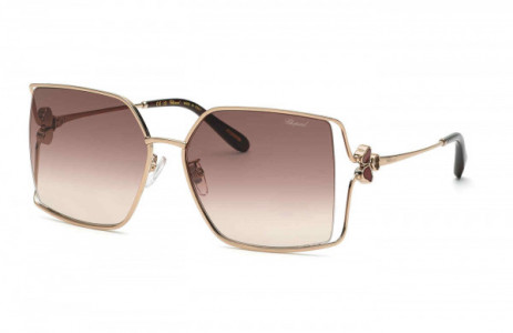 Chopard SCHG68V Sunglasses, SHINY RED GOLD - 0A39