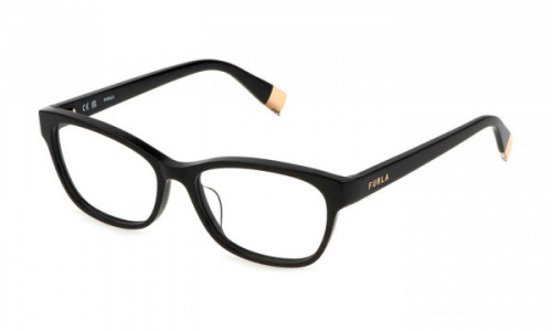 Furla VFU670 Eyeglasses, BLACK (0700)