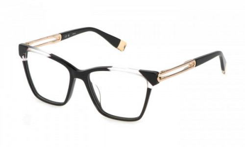Furla VFU671 Eyeglasses, SHINY BLACK (0700)