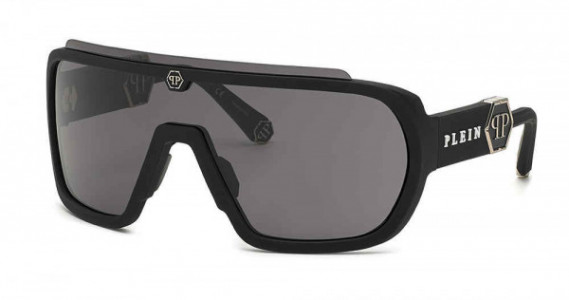 Philipp Plein SPP078 Sunglasses, RUBBERIZED BLACK (06AA)