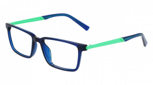 Flexon FLEXON J4018 Eyeglasses, (415) NAVY CRYSTAL/GREEN