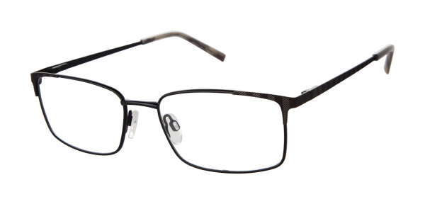 Geoffrey Beene G476 Eyeglasses, Dark Gunmetal/Black (BLK)