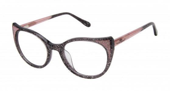 Lulu Guinness LK043 Eyeglasses, Black/Pink (BLK)