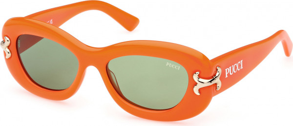 Emilio Pucci EP0210 Sunglasses, 42N - Shiny Light Orange / Shiny Light Orange
