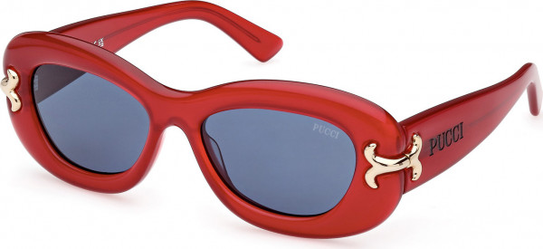 Emilio Pucci EP0210 Sunglasses, 66V - Shiny Dark Red / Shiny Dark Red