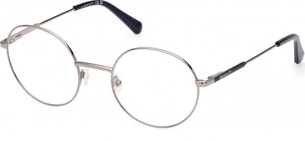 Gant GA3287 Eyeglasses, 012 - Shiny Dark Ruthenium / Shiny Blue