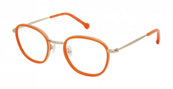 Colors In Optics C1149 DERBY Eyeglasses, ORAN ORANGE