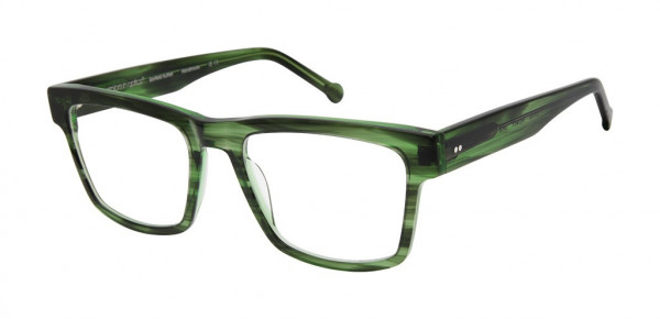 Colors In Optics C1157 HENRY Eyeglasses, GRN GREEN HORN