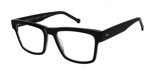 Colors In Optics C1157 HENRY Eyeglasses, OX BLACK OVER HORN