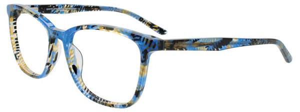 EasyClip EC686 Eyeglasses, 050 - Blue Mix Pattern