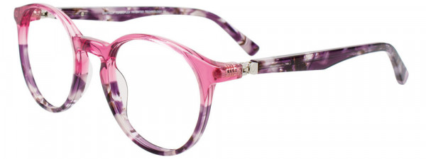 EasyClip EC656 Eyeglasses, 030 - Tr. Pink & Tortoise