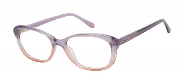 Lulu Guinness LK049 Eyeglasses, Purple/Pink (PUR)