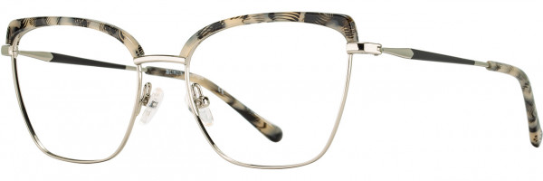Cinzia Designs Cinzia Ophthalmic 5160 Eyeglasses, 3 - Tuxedo Resin / Chrome