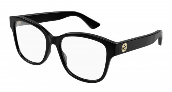Gucci GG1340O Eyeglasses, 001 - BLACK with TRANSPARENT lenses
