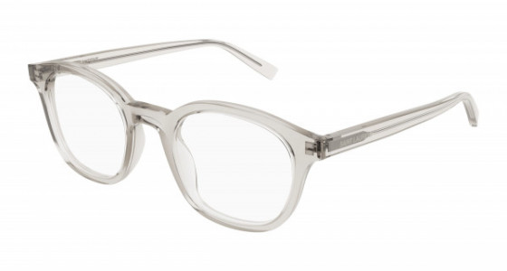 Saint Laurent SL 588 Eyeglasses, 003 - BEIGE with TRANSPARENT lenses