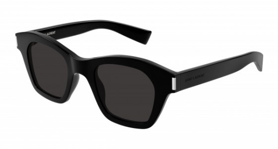 Saint Laurent SL 592 Sunglasses, 001 - BLACK with BLACK lenses
