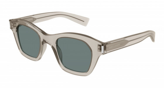 Saint Laurent SL 592 Sunglasses, 005 - BEIGE with GREEN lenses
