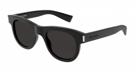 Saint Laurent SL 571 Sunglasses, 006 - BLACK with BLACK lenses