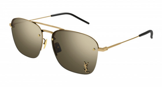 Saint Laurent SL 309 M Sunglasses, 004 - BRONZE with BROWN lenses