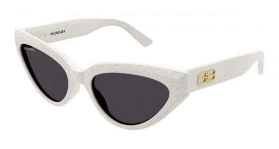 Balenciaga BB0270S Sunglasses, 003 - WHITE with GREY lenses