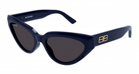 Balenciaga BB0270S Sunglasses, 004 - BLUE with GREY lenses