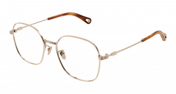 Chloé CH0182OK Eyeglasses, 003 - GOLD with TRANSPARENT lenses