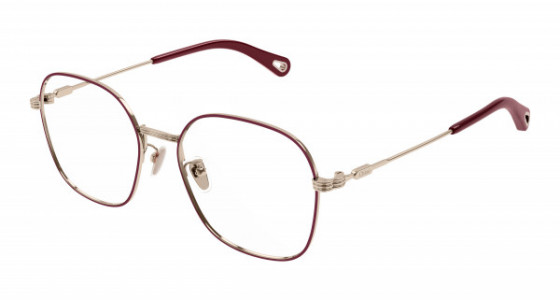 Chloé CH0182OK Eyeglasses, 004 - GOLD with TRANSPARENT lenses