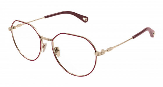 Chloé CH0180O Eyeglasses, 004 - GOLD with TRANSPARENT lenses
