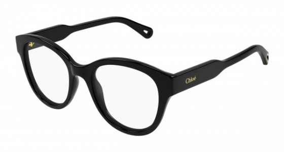 Chloé CH0163O Eyeglasses, 001 - BLACK with TRANSPARENT lenses