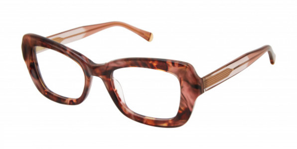 Kate Young K158 Eyeglasses, Brown Marble (BRN)