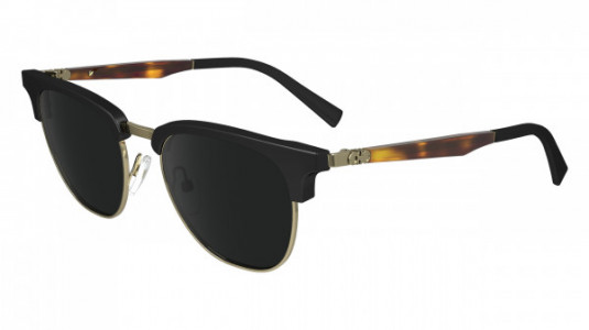Ferragamo SF307S Sunglasses, (011) BLACK/GOLD