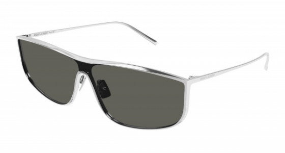 Saint Laurent SL 605 LUNA Sunglasses, 001 - SILVER with GREY lenses