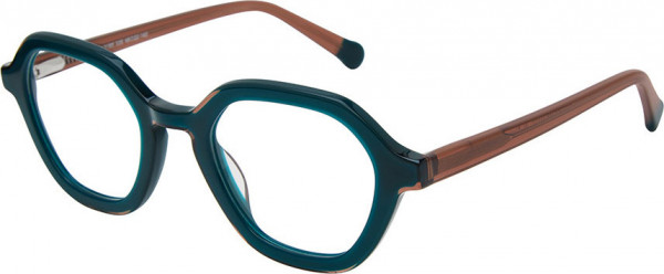 Exces EXCES 3185 Eyeglasses, 335 DEEP GREEN- BROW
