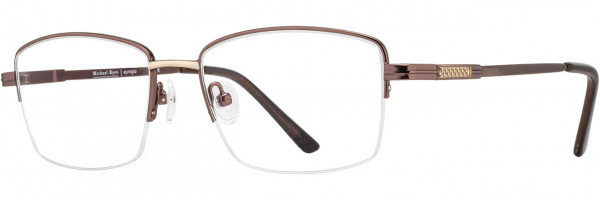 Michael Ryen Michael Ryen Memory 120 Eyeglasses, 2 - Cocoa / Gold