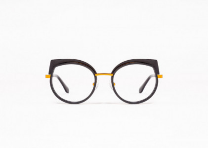 Mad In Italy Accademia Eyeglasses, C02 - Black & Gold