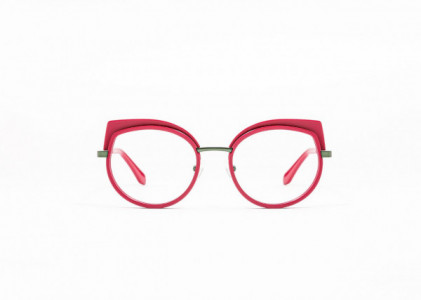 Mad In Italy Accademia Eyeglasses, C04 - Cyclamen & Green