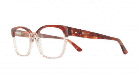 Vanni Dama V1619 Eyeglasses, transparent pale pink/ red pattern