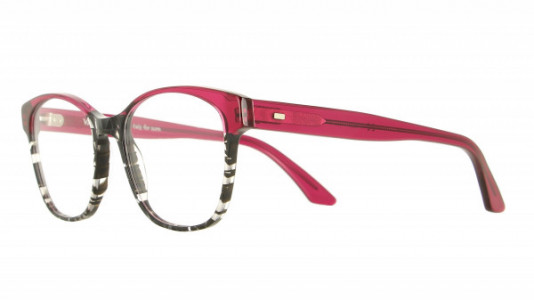 Vanni Spirit V1632 Eyeglasses, black tangram/ transparent burgundy