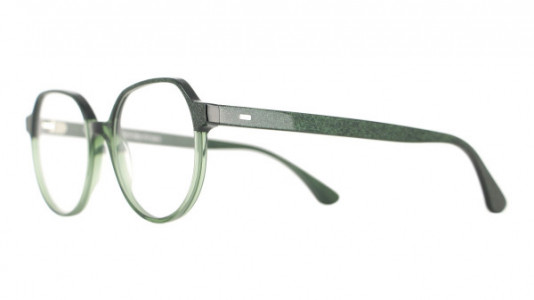 Vanni Spirit V1656 Eyeglasses, dark green micropixel / transparent dark green
