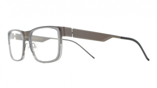 Vanni VANNI Uomo V4115 Eyeglasses, matt dark brown / transparent grey acetate ring