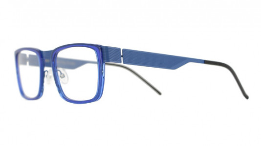 Vanni VANNI Uomo V4116 Eyeglasses, matt dark blue/ transparent blue acetate ring