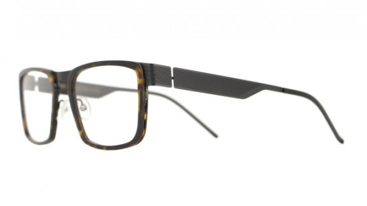 Vanni VANNI Uomo V4117 Eyeglasses, matt black / dark havana acetate ring