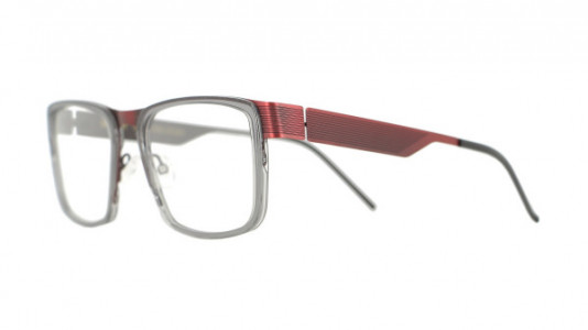 Vanni VANNI Uomo V4117 Eyeglasses, matt satin burgundy / transparent grey acetate ring