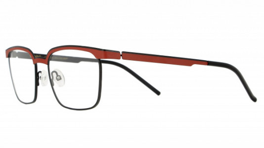 Vanni VANNI Uomo V6314 Eyeglasses, matt dark red / black line