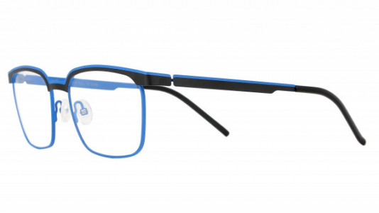 Vanni VANNI Uomo V6314 Eyeglasses, matt black / electric blue line