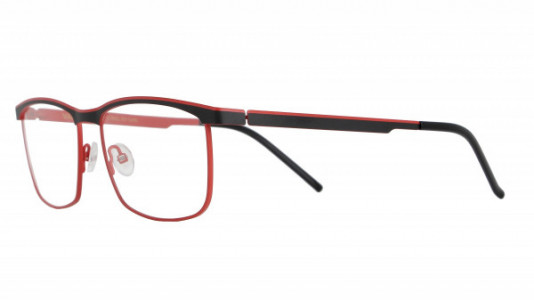 Vanni VANNI Uomo V6315 Eyeglasses, matt black / red line