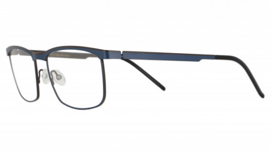 Vanni VANNI Uomo V6315 Eyeglasses, matt navy blue / brown line