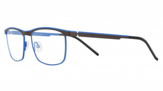 Vanni VANNI Uomo V6316 Eyeglasses, matt brown / electric blue line