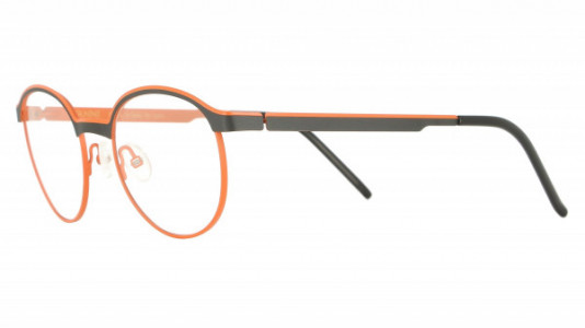 Vanni VANNI Uomo V6317 Eyeglasses, matt black / orange line