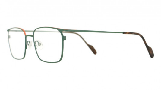 Vanni VANNI Uomo V6320  Eyeglasses, teal green with orange top line
